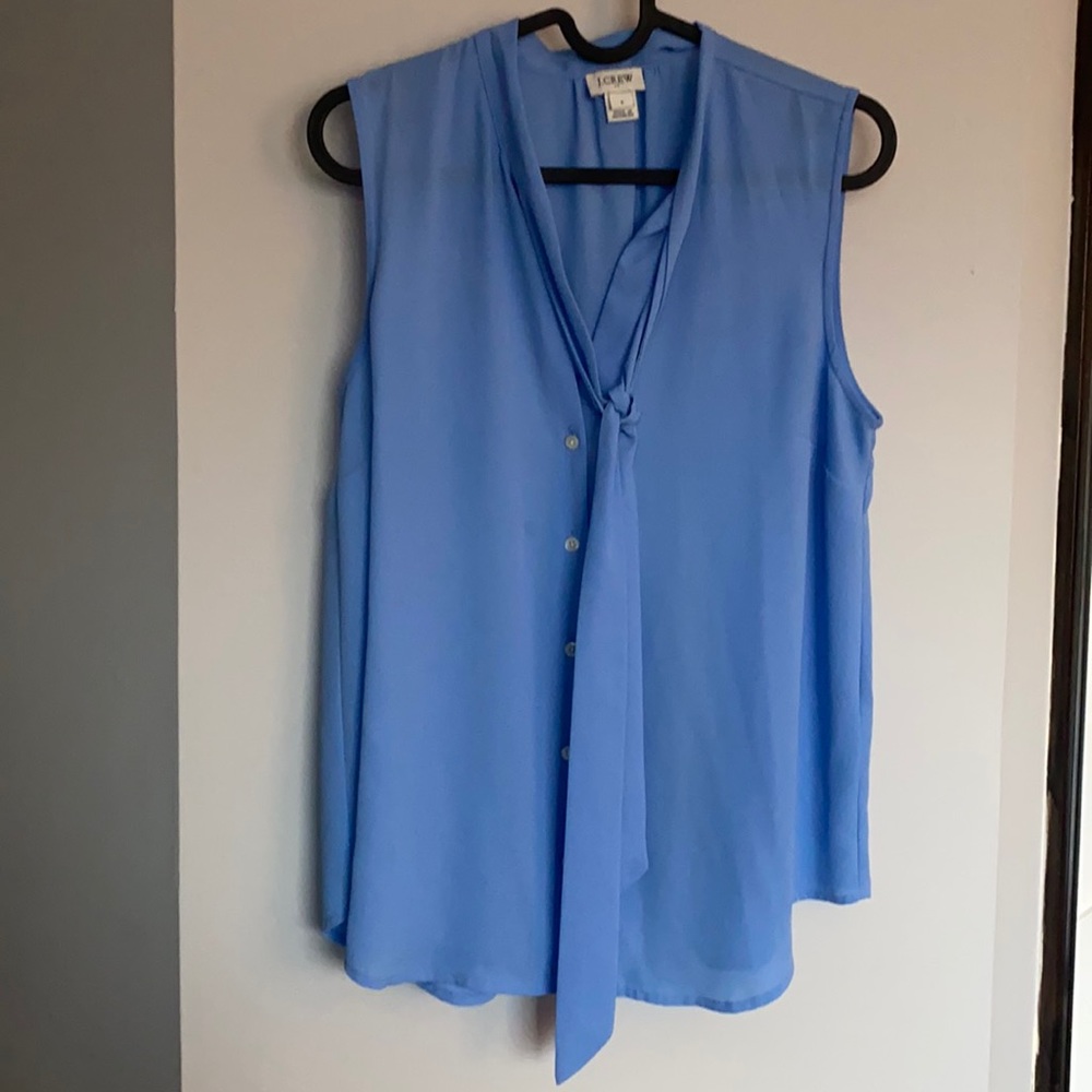 J.Crew Women’s Sleeveless Bow Tie Blouse